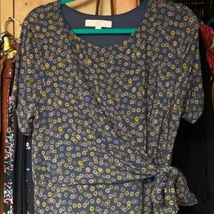 Loft plus lightweight patterned dress